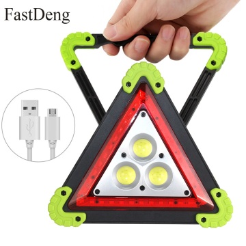 LED Warning Lights Rechargeable COB Work Light Portable Lamp LED Searchlight for Camping Lantern SOS Emergency Warning Traffic