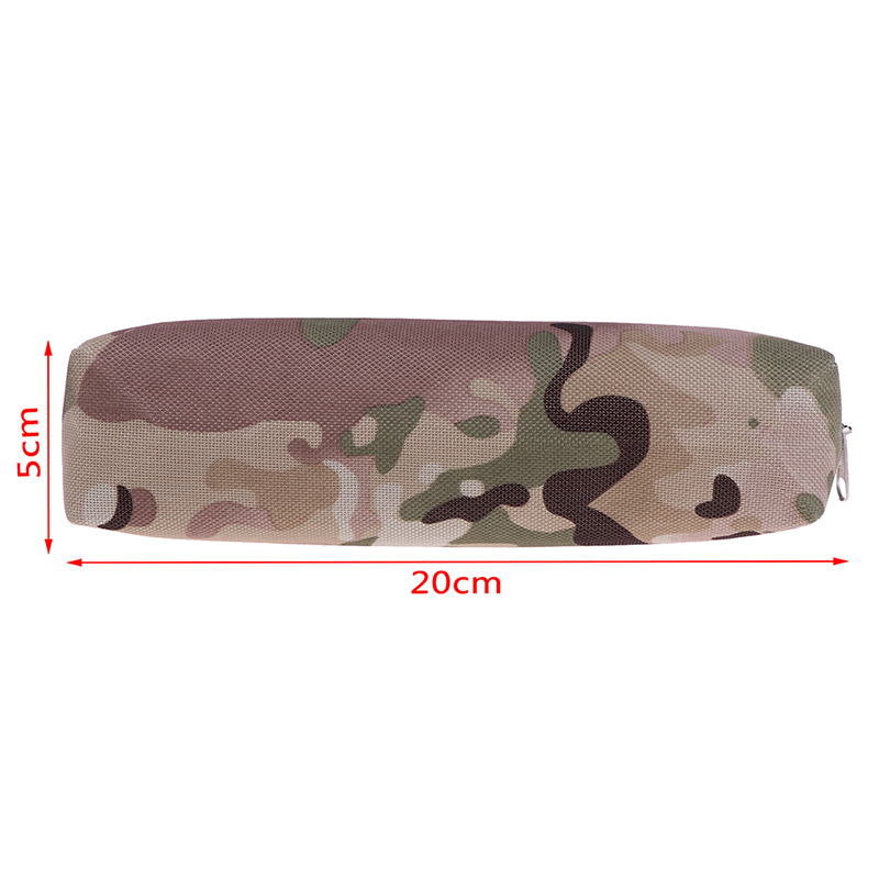 Hot sale 4 Color For Boys School Military Style Canvas Pencil Bag Stationery School Supplies Big Pencil Case Camouflage