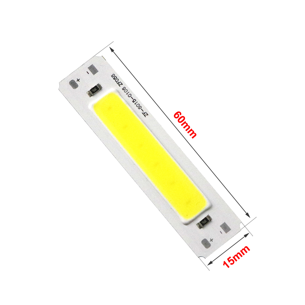 LED Light DC 5V COB Chip Bar Light Source 2W Strip Light for DIY USB Table Lamp Panel Light 5V Led Lighrbulb 60*15mm JQ