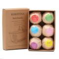 BellyLady 6pcs Bath Bomb Skin Whitening Bath Salt Body Moisturizing Bath Bombs Ball Natural Bubble Bath Salt Ball Gift Set