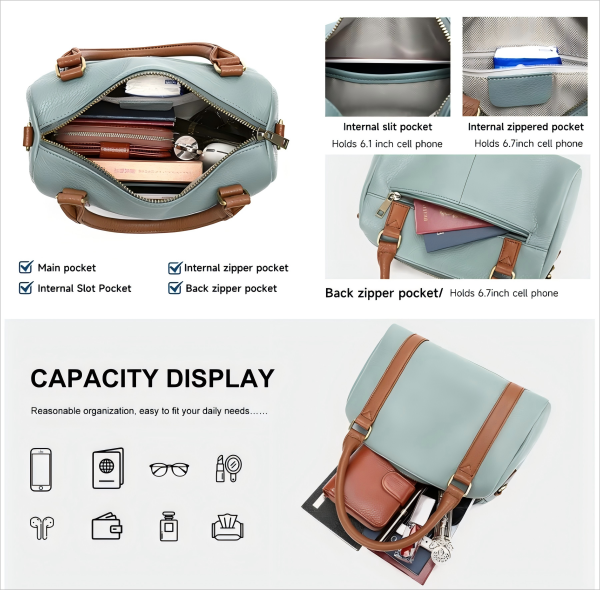 Fashionable commuter lady's crossbody bag