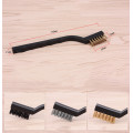 1pc Stainless Steel Copper Wire Brush Tooth Brushes Rust Scrub Remove Cleaning Tools 18cm