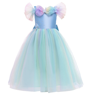 Children's Clothing Dresses 2020 New Girls Butterfly Dress Girls Princess Dress Bow-knot Color Mesh Dresses For Girls 3-10 Years