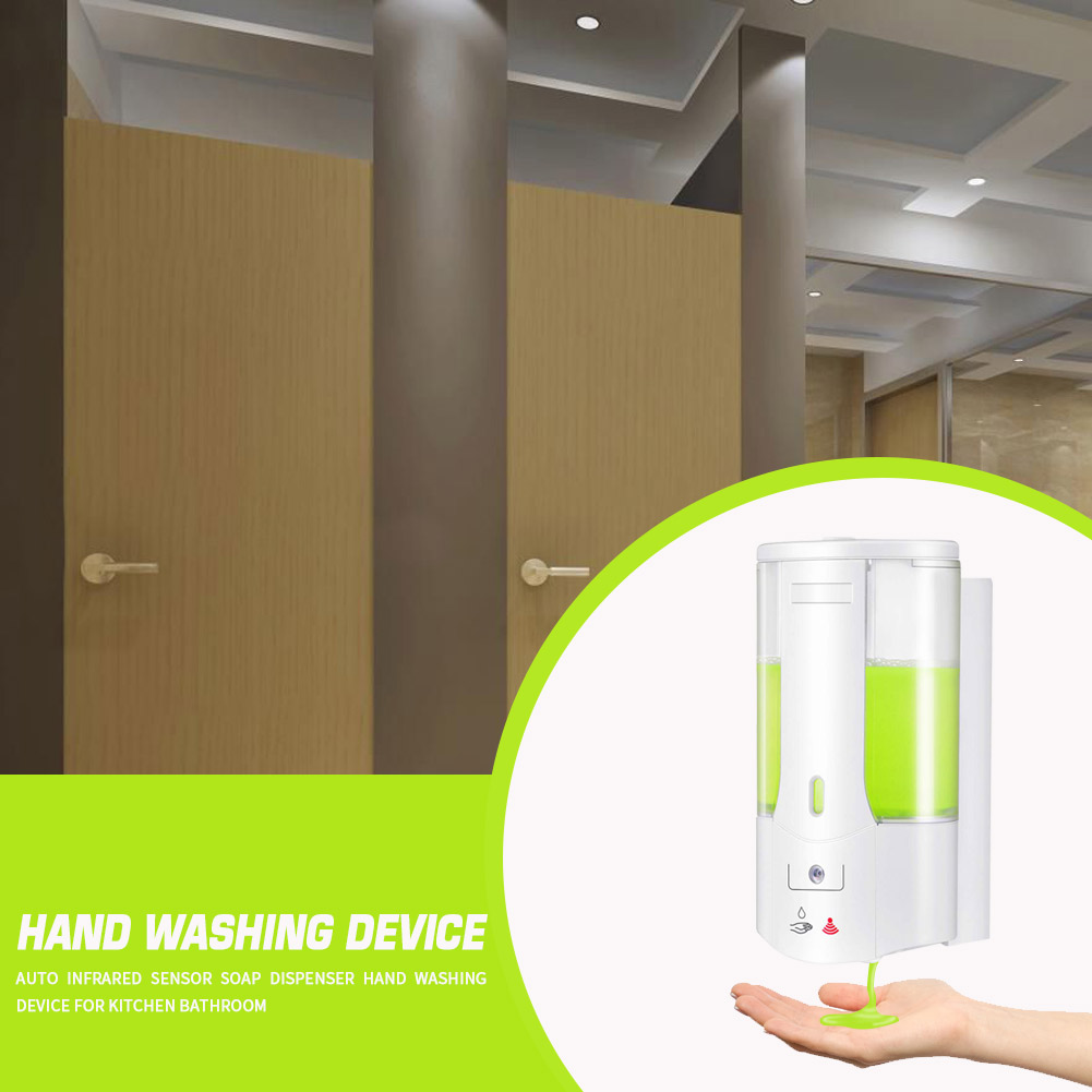 Plastic Detergent Shampoo Dispensers Automatic Liquid Soap Dispenser Touchless Sensor Hand Washing Container