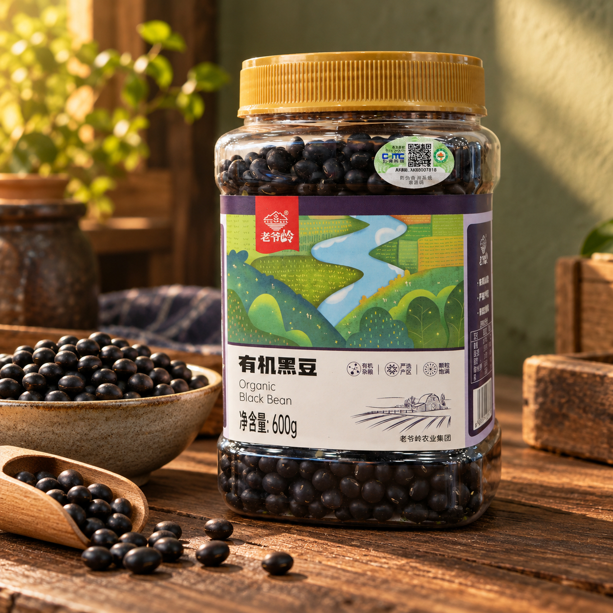 Organic mixed grain black beans4