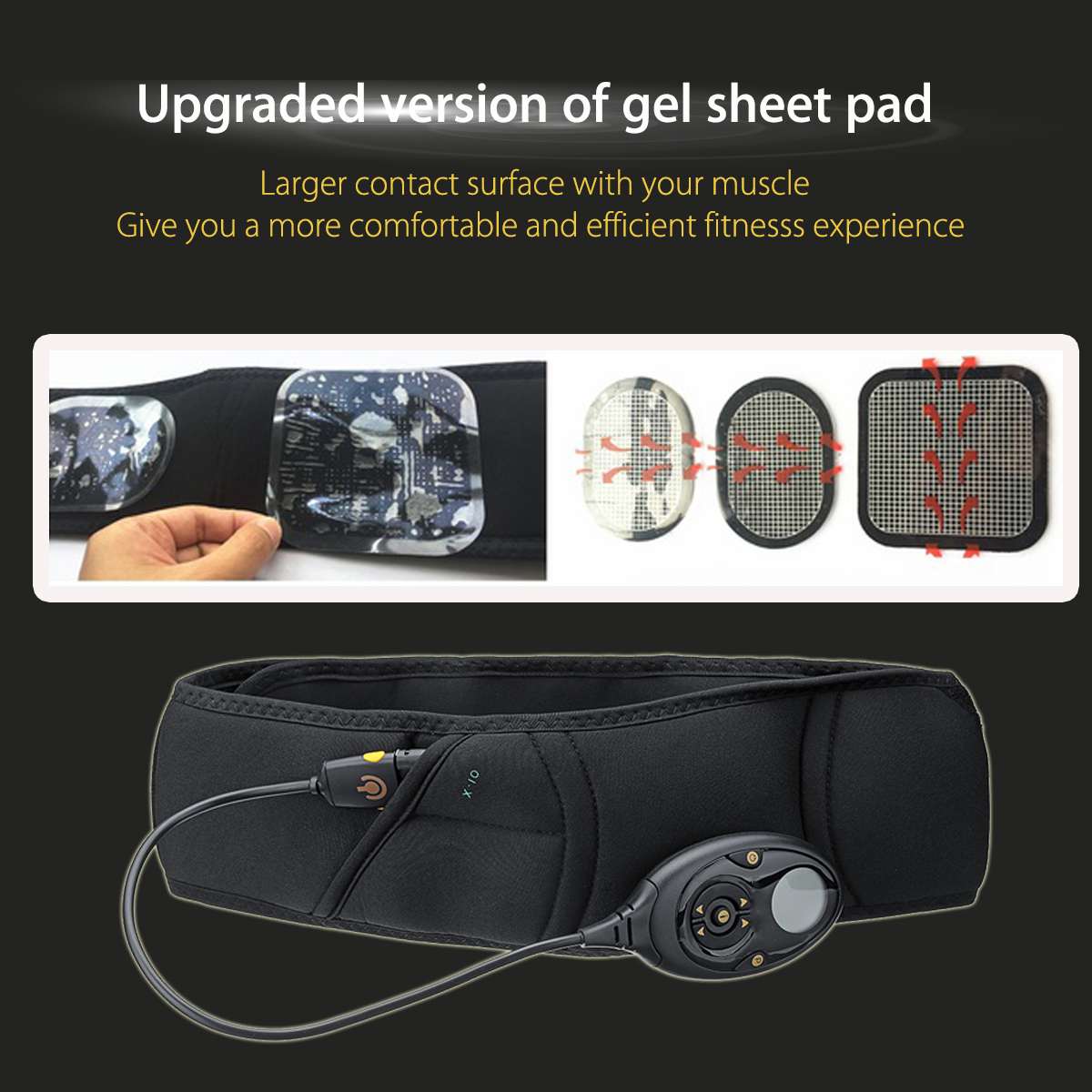 NEW EMS Electric Slimming Belt Abdominal Muscle Lose Weight Fitness Massage Sway Vibration Belly Muscle Waist Trainer Stimulator