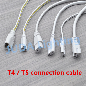 T4 T5 male female plug cable Power Cords Extension Cords connection wire cable assemblies led tube electrical wire accessories