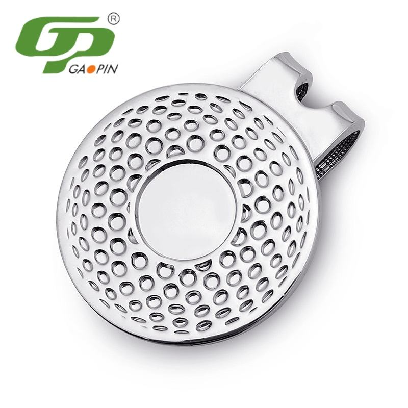 Factory Direct 32mm Golf Accessories Strong Magnetic Metal Cap Clip Electroplating Hardware for Ball Markers Clubs Divots