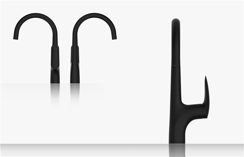 Hot Selling Brass Matte Black Kitchen Faucet