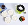 3 Cups Cute Multi-function Electric Mini Rice Cooker 220V For House Food Steamer Student Dormitory Electric Lunch Box Green
