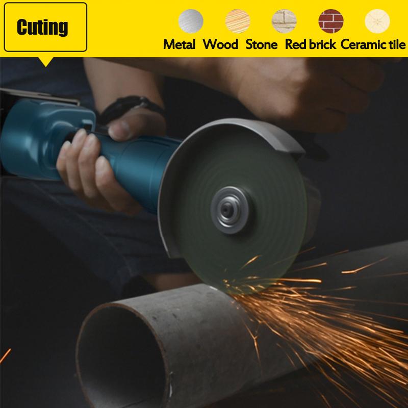 800W 21V 100mm Brushless Cordless Impact Angle Grinder Power Tools Polishing Grinding Metal Cutting Machine with Battery