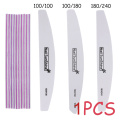 1Pcs 100/180/240 Professional Nail Portable Double Sided Nail Files Sanding Buffer Pedicure Manicure Care Tools free shipping