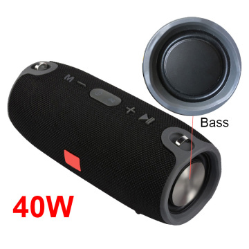 Wireless Bluetooth Bass Speaker 40W Waterproof Portable Outdoor Sound Column Loudspeaker Sport Hifi Boombox Stereo Fm Subwoofer