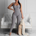 Female Sports Skinny Yoga Suits Rompers Women's Jumpsuit Sleeveless Sporty Fitness Workout Training Wear
