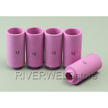 5pcs TIG KIT Alumina Nozzles Gas Lens Cup 12# 10N44 Fit TIG Welding Torch Consumables Accessory SR PTA DB WP 17 18 26 Series