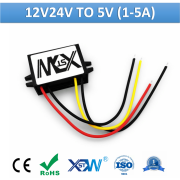 XWST DC to DC 12v 24v to 5V Step Down Module 5v Buck 1A 2A 3A 4A 5A Switching Power Converter 5volts Voltage Regulator