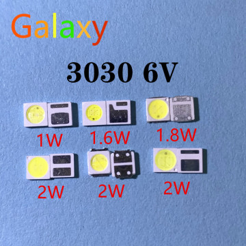 500pcs 3030 Backlight High Power LED DOUBLE CHIPS 1w 1.5W 2w 3V-3.6V 6v lextar JUFEI AOT Cool white PT30A66 TV