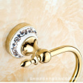 Vintage Style White Porcelain Gold Color Towel Ring Rack Holder Ceramic Plate Base Towel Bar Wall Mount Bathroom Accessories