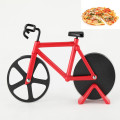 high quality Stainless Steel Pizza Knife Two-wheel Bicycle Shape Pizza Cutting Knife Pizza Tool Bike Round Pizza Cutter Knives