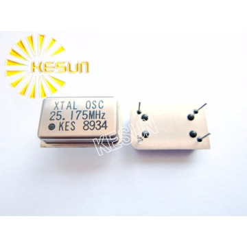 25.175M 25.175MHZ Full Size Rectangle DIP-4 Clock Crystal Oscillator x 20PCS