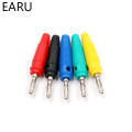 10Pcs/lot Red and Black Blue Yellow Green 4mm Solderless Side Stackable Banana Plug Socket Audio Connector