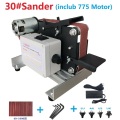30# 775 Motor 110V / 220V High Speed Diy Polishing Cutter Grinder Multifunctional Grinder Electric Abrasive Belt Grinder Sander