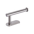 Wall Mounted Bathroom Toilet Paper Holder Rack Tissue Roll Stand Stainless Steel Free Nail Towel Shelf Black Silver Accessories