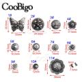 5sets Pewter Punk Studs Rivet Spikes DIY Leather Rock Garment Shoe Bag Pets Collar Craft Parts butterfly Star Shield