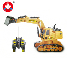 RC Excavator 7CH Remote Control Constructing Truck Crawler Digger Model Electronic Engineering Truck Toys For Children