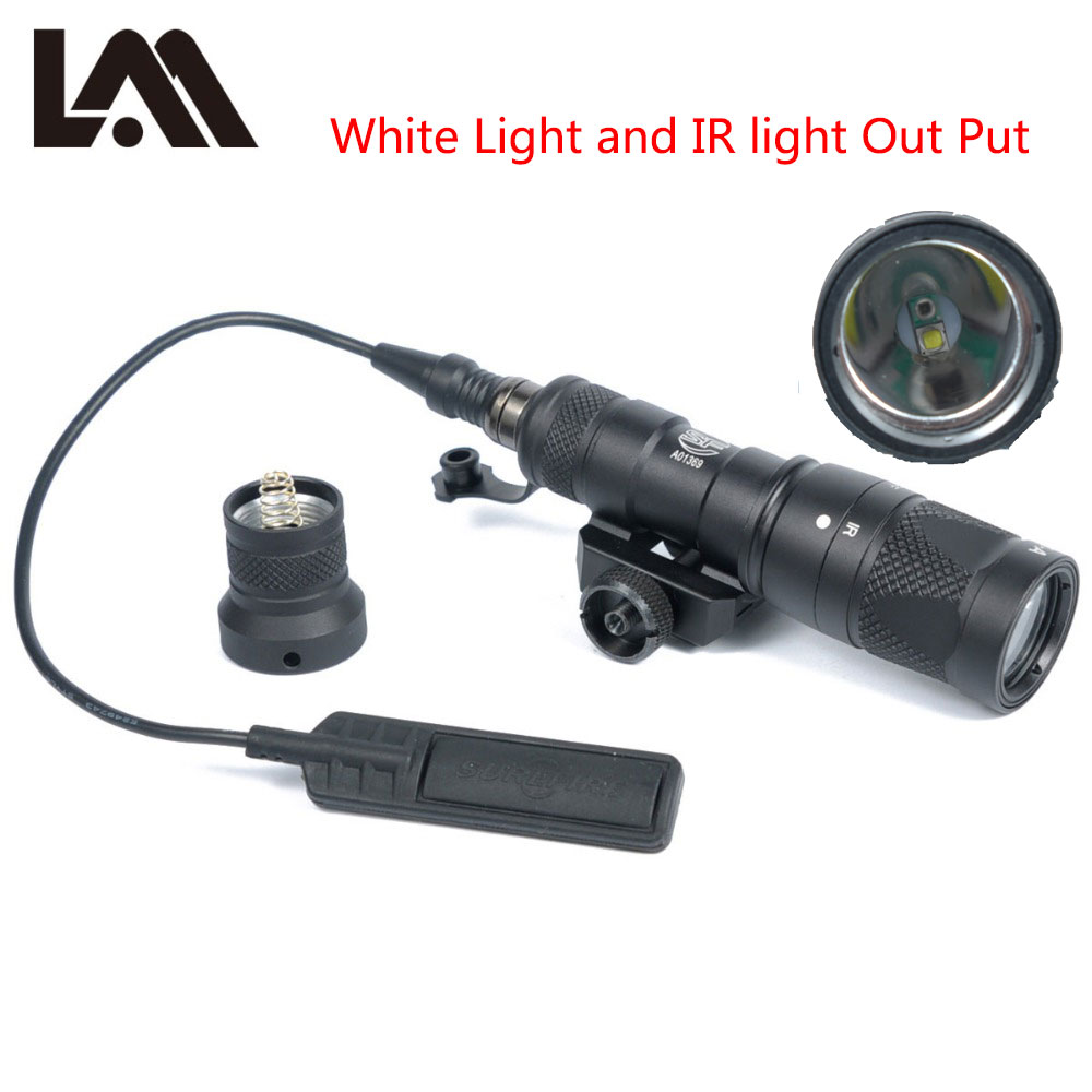 M300V IR Light Tactical Infrared Flashlight Military M300 NV Weapon Light With M300V-IR Constant Momentary Output For 20mm Rail
