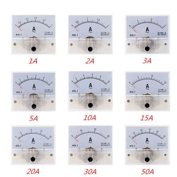 85L1 AC Panel Meter Analog Panel Ammeter Dial Current Gauge Pointer Ammeter 37MD