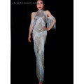 women Evening wear female singer dance show fringe dress tassel stage birthday party outfit performance costume