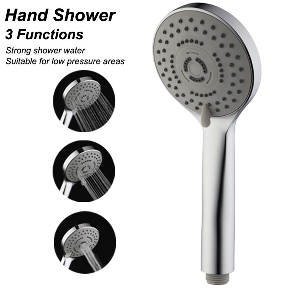Home Shower Head Low Pressure Booster Shower Head Three-Hole Handheld Shower Head Set Water Heater Shower Head