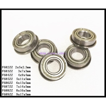 5pcs/Lot F686ZZ , F687ZZ , F688ZZ , F689ZZ Flange Bearing Thin Wall Deep Groove Ball Bearing Mini Ball Bearing Brand New