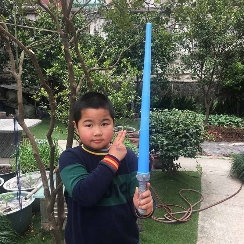 Retractable Lightsaber Kids Toy Light Up Sword Glow Sticks Party Toy Flashing Lightsaber Laser Double Sword Toys Light