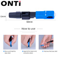 ONTi 400pcs Embedded SC UPC Fiber Optic Fast Connector FTTH Single Mode Fiber Optic SC Quick Connector SC Adapter Field Assembly
