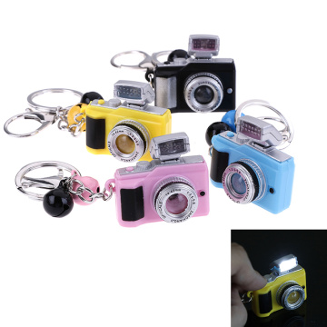 Led Camera Flashing Toys for Kids Digital Camera Keychain Luminous Sound Flash light Pendant Bag Accessories Children Toy