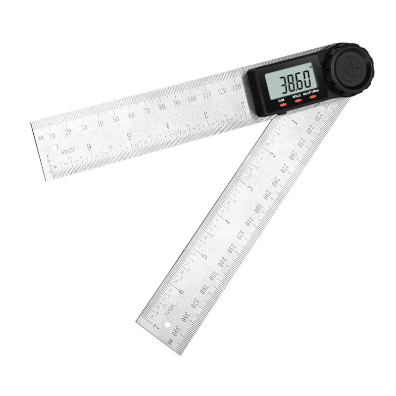 200mm/280mm 360° Digital Protractor Stainless steel Angle Ruler Electronic Goniometer Inclinometer Angle Measuring Finder Meter