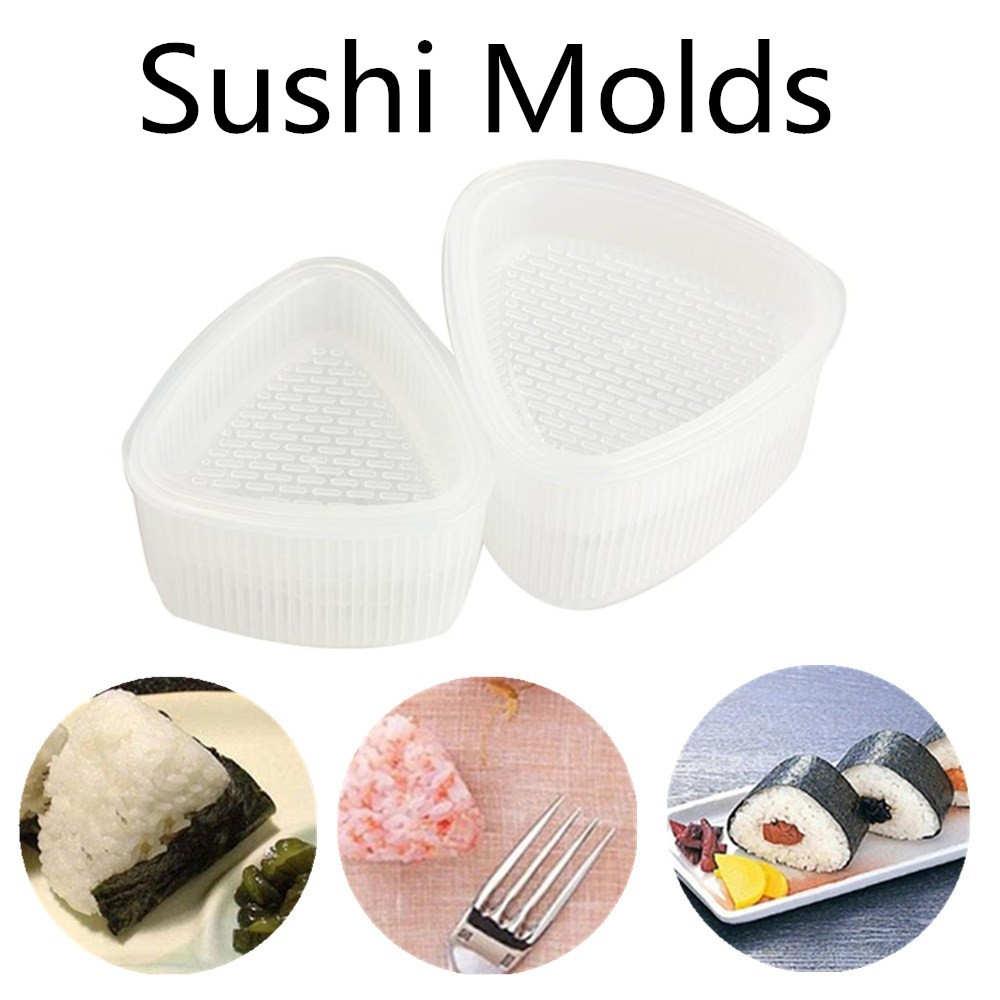 4 Pcs Practical Kitchen Bento Decorating Sushi Onigiri Mold Food Press Triangular Form Rice Ball Maker Transparent DIY Tool