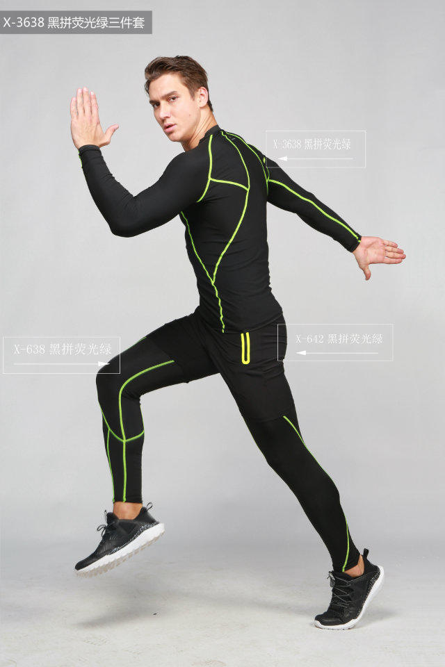 Tight trousers men's sports uniforms basketball leggings running speed dry breathable elastic pants