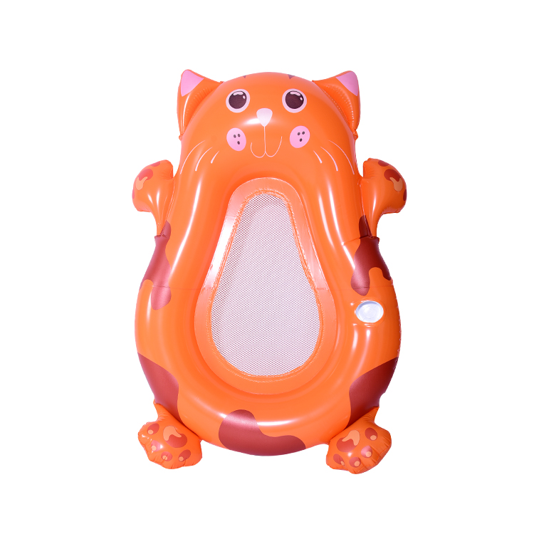 Wholesale High Quality Inflatable Swimming Cat Mesh Floats 3