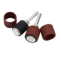 URANN 10pcs 6mm Shank Grinder Drum Sanding Sandpaper Circle Kit with 1pcs Rubber Drum Mandrel sandpaper circles