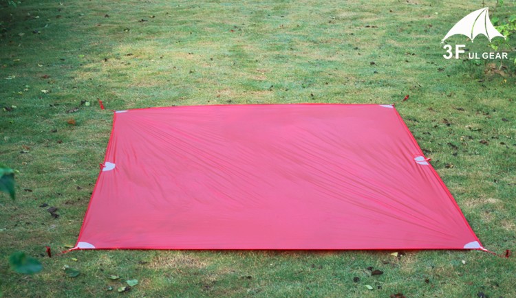 210*150cm 3F ul Gear silicone high quality ultralight outdoor large tarp shelter high quality beach awning