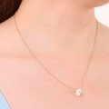 Japan and South Korea balance beam shell small pearl single pendant female necklace earrings