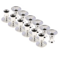 12pcs Plastic Pillar Candle Base Holder Fits Standard Taper Candle Silver10
