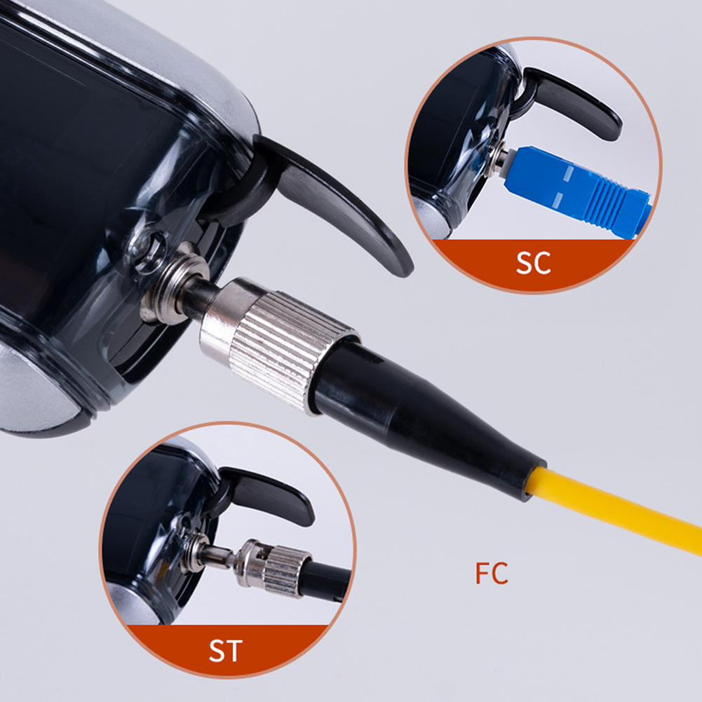 Digital Rechargeable Power Meter Optical Fiber Analyzer 7 Testing Wavelengths -70~10dBm Ranges Attenuation Detection Tool