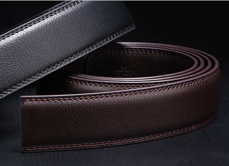 Fashion Luxury Glod Alloy Automatic Pu Belt Buckles for Men's LeatherWaist Belts for Men Pants Buckles 3.5cm Ratchet Accessories