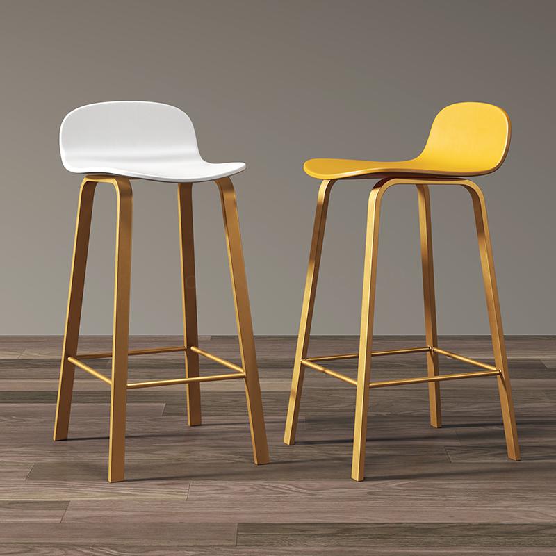 Nordic bar chair modern light luxury simple bar stool stool front desk leisure tea shop cafe high chair