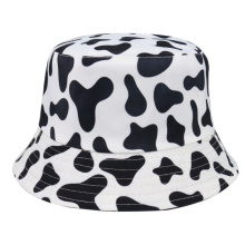 XaYbZc New Fashion Reversible Black White Cow Pattern Bucket Hats Fisherman Caps For Women Gorras Summer
