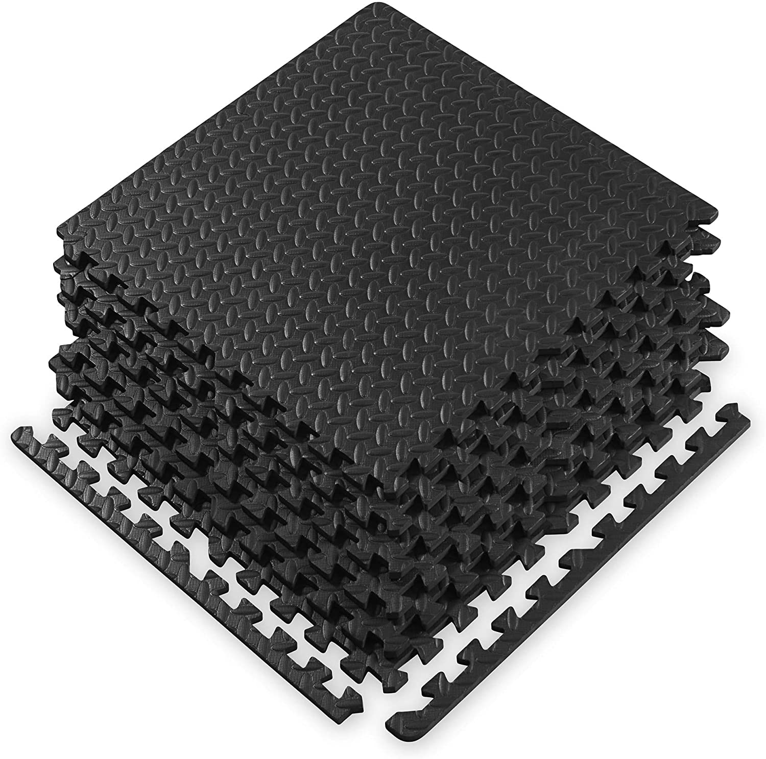 6 PCS 60x60x1CM Puzzle Sports Mat Foam Blocks Interlocking Protect Floor Exercise Home Gyms Anti-Slip Mats